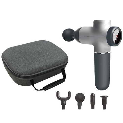 Portable Rechargeable Muscle Massager - Grey Handbag - Main Image