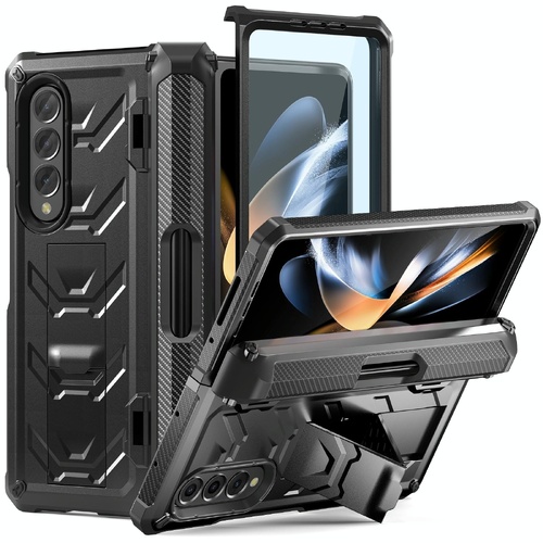 Foldable Shockproof Phone Case for Samsung Galaxy z Fold 4 / 5g - Black - Main Image
