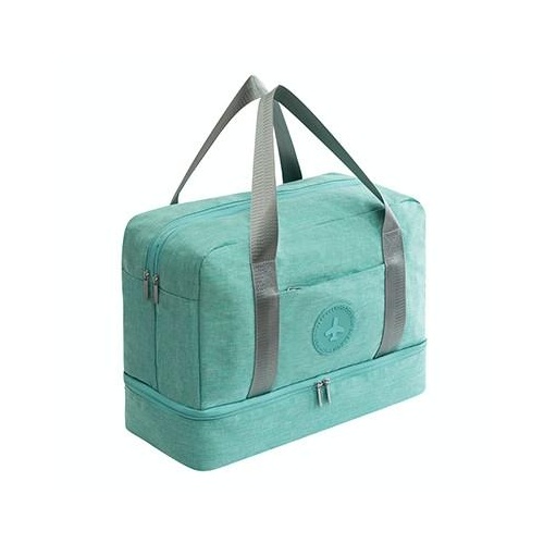 Travel-ready Waterproof Beach Bag with Double Layer Design - Tiffany Blue - Main Image