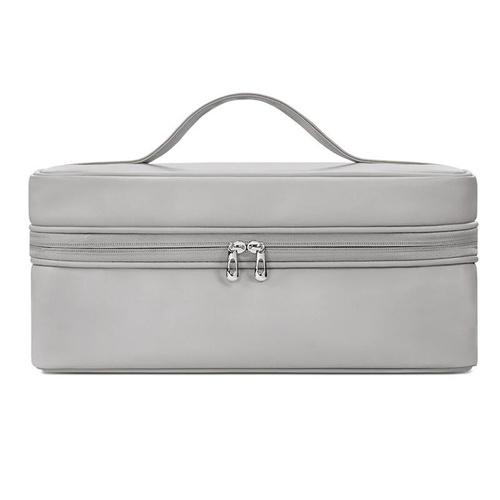 Multifunctional Leather Storage Bag for Dyson Airwrap - Grey - Main Image