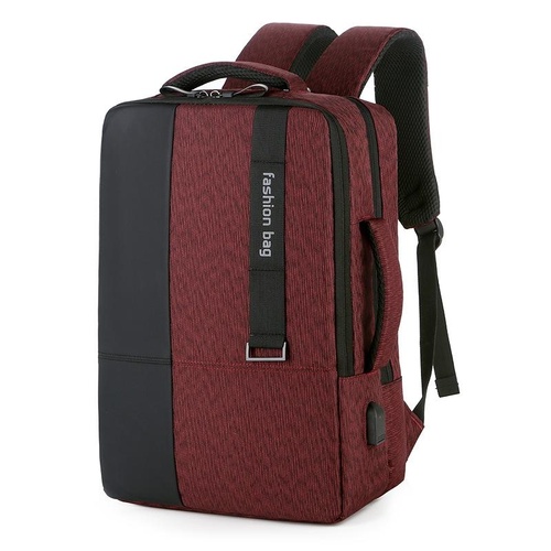 Large-capacity Laptop Backpack with Usb Charging - Ideal for Business Commuters - Red - Main Image