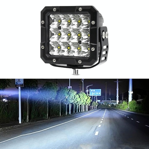 35W / 4000Lm / 6000K / Dc 9 - 30V Car 5 Inch Square Work Light - White - Main Image