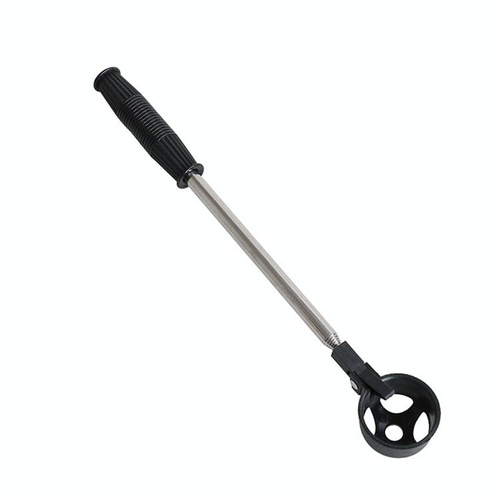 Foldable Golf Ball Picker with Stainless Steel Rod - 8 Sections - Black - Main Image
