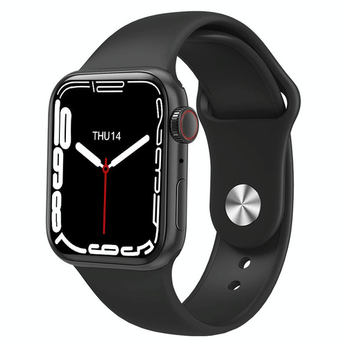 Waterproof Smart Watch With Colour Screen - 1 Inch - Black - Main Image