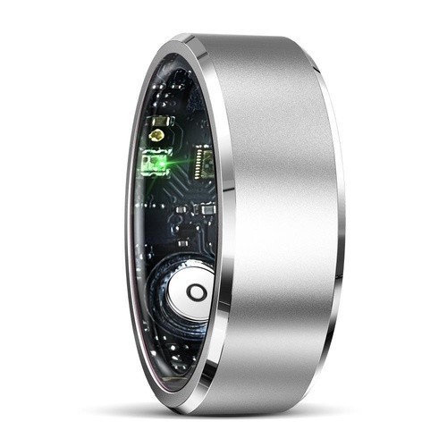 Smart Ring For Health Monitoring & Multiple Sports Modes - Size 11 - Silver - Main Image