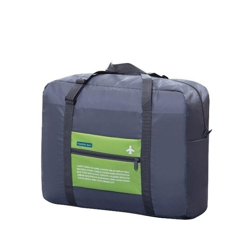 Foldable Nylon Travel Bag for Women and Men - Large Capacity - Green - Main Image