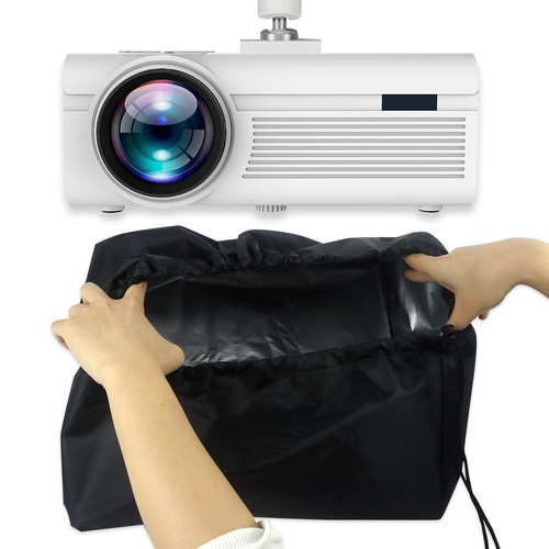 35x35x22cm Durable Oxford Cloth Projection Dust Cover - Black - Main Image