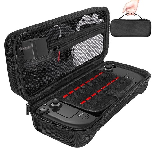 Steam Deck Handheld Console Storage Bag - Hard Eva Oxford Cloth - Black - Main Image