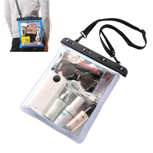 Waterproof Single Shoulder Bag For Mobile Phone Small Objects Multipurpose Design - White - Main Image