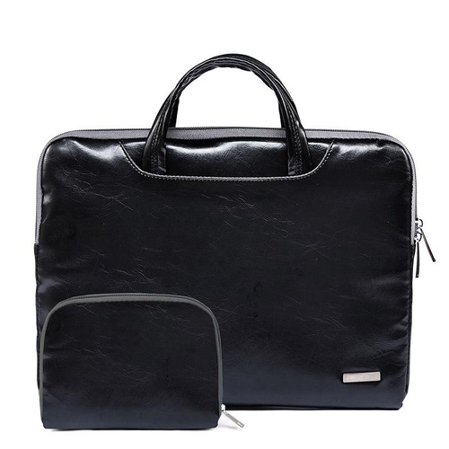 13.3 Inch Simple Business Laptop Bag With Liner - Ls-116 - Pu Black - Main Image