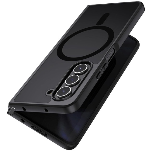 Ultra-thin Translucent Magsafe Case for Samsung Galaxy z Fold4 - Black - Main Image