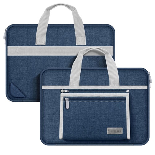 Portable Oxford Laptop Bag - Durable Fabric - Dark Blue - Main Image