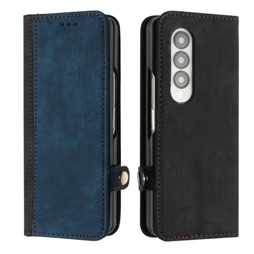 Leather Phone Case with Side Buckle for Samsung Galaxy z Fold 4 / 5g - Royal Blue - Main Image
