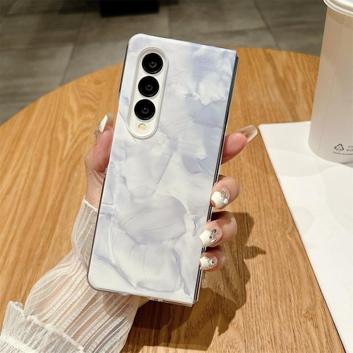 Shockproof Full Coverage Porcelain Case for Samsung Galaxy Fold3 / 4 - White - Main Image