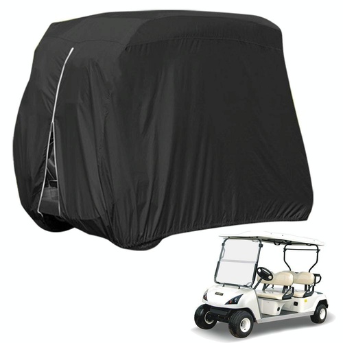 Waterproof Golf Cart Scooter Cover - 285x122x168cm - Black - Main Image