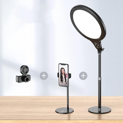 26cm Live Broadcast Beauty Light Bracket with Cooling Bracket - Medium Version Black - Main Image