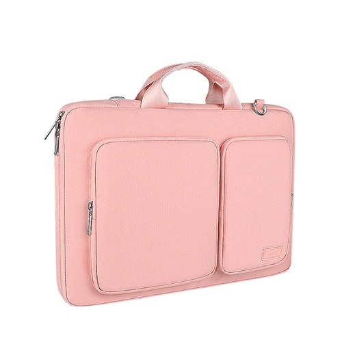 15.6 Inch Thickened Polyester Laptop Bag - Pink - Main Image