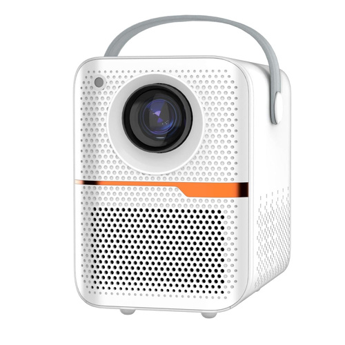 Portable Wifi Projector With Android 10 Os And Hd Display - White - Main Image