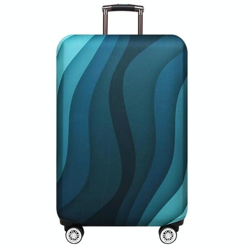 29-32 Inch Travel Suitcase Dust Covers - Elastic & Abrasion-resistant - Green Ripple - Main Image