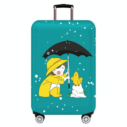 Xl Thick Elastic Luggage Cover - Dustproof & Wear-resistant - Love Girl - Main Image