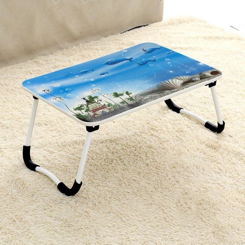Adjustable Folding Laptop Desk - Non-slip W-shaped Legs Square Pattern Portable Cloud Design - Hcb5115A - Main Image