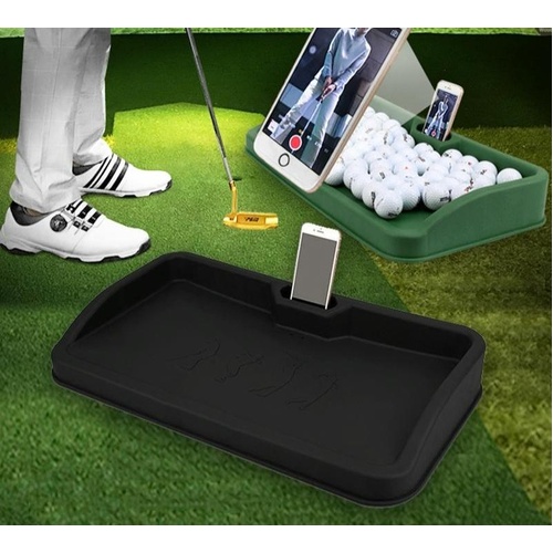 Black Character Pattern Golf Service Box with Phone Stand - 100 Balls - Black Pgm - Main Image