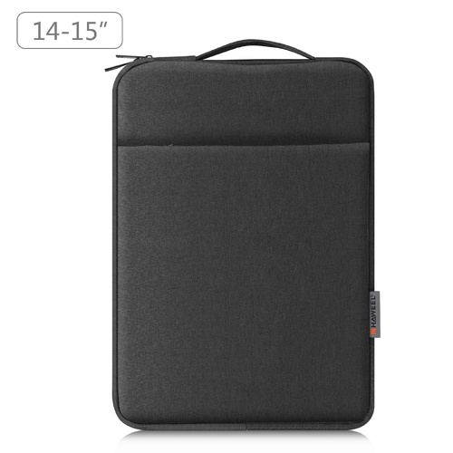 14-15 Inch Laptop Sleeve Briefcase With Zipper And Handle - Black - Main Image
