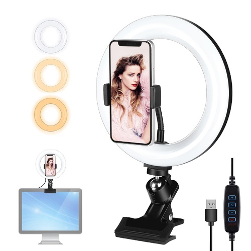 7.9 Ring Selfie Light with Dual Colour Led for Vlogging & Photography - Main Image