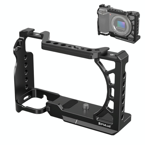 Metal Camera Cage For Sony A6500 / A6400 / A6300 / A6000 - Stabilizer Rig Black - Main Image