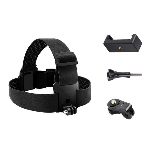 Adjustable Head Strap with Phone Clamp for Gopro and Action Cameras - Main Image