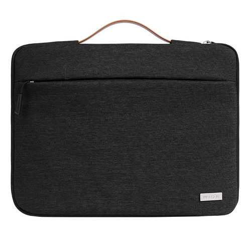 Waterproof Laptop Sleeve Bag With Zipper - Handheld - Black - Main Image