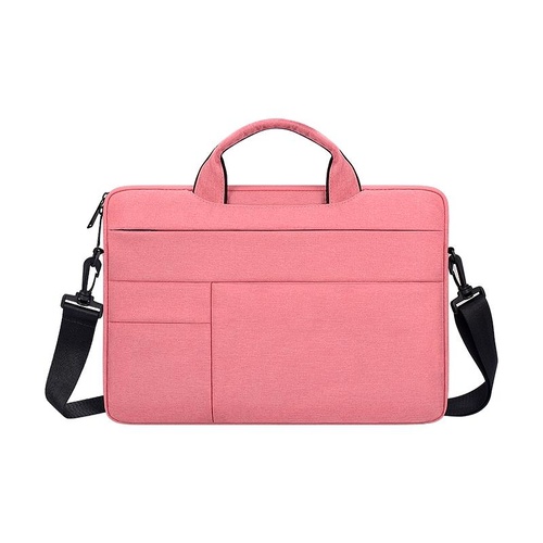 13.3 Inch Portable Laptop Shoulder Bag - Oxford Cloth & Nylon - Pink - Main Image
