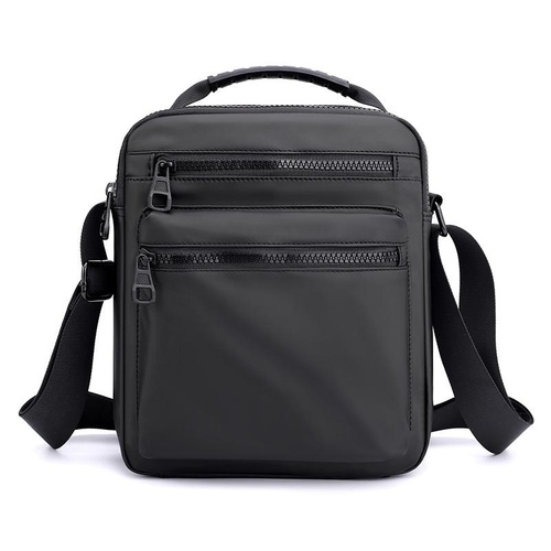 Men Oxford Cloth Crossbody Chest Bag Sporty And Versatile - Black - Main Image