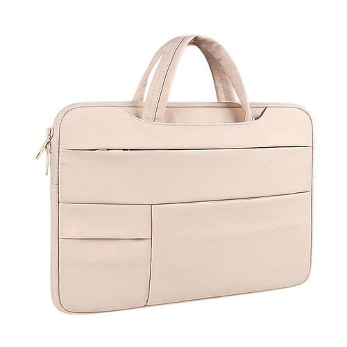 13.3 Waterproof Laptop Bag - Wearable Durable - Light Pink - Main Image