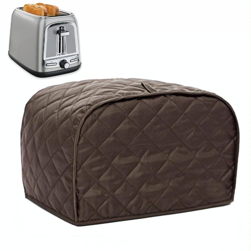 Small Home Bread Maker Dust Cover - Polyester Material - Dark Brown - Main Image