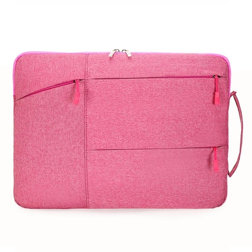 Portable Laptop Handbag - Fits 13-13.3 Inch - Casual Design - Pink - Main Image