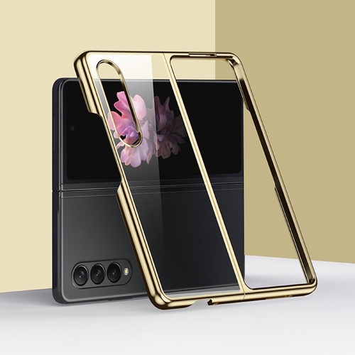 Shockproof Electroplated Case for Samsung Fold 4 5g - Gold - Main Image
