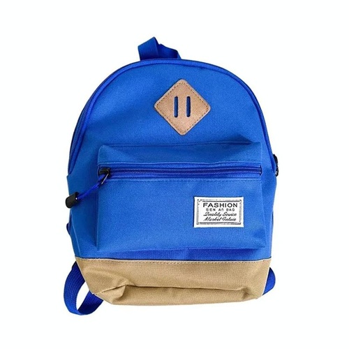 Kindergarten Kids' Simple Shoulder Bag - Minimalist Design - Blue - Main Image