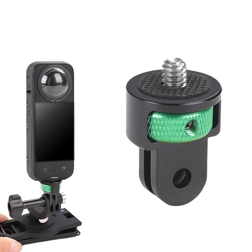 Universal 1 / 4 Inch Screw Action Camera Adapter - Adjustable - Green Black - Main Image