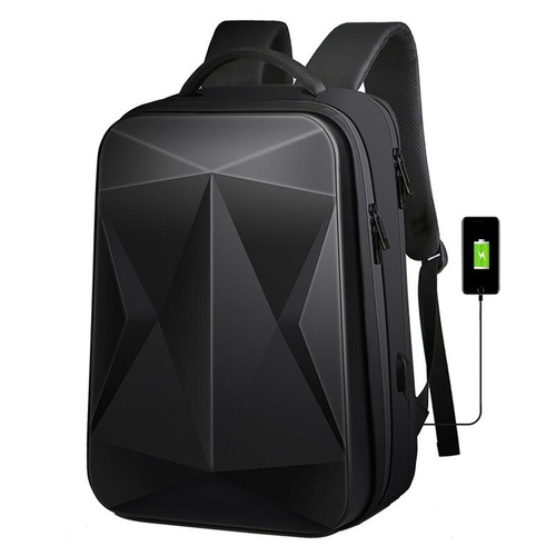 Waterproof Laptop Backpack with Usb Port - Large Capacity - Black - Main Image