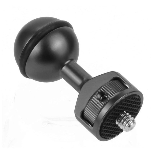 Universal 2.5cm Ball Head Clip for Action and Underwater Cameras - Black - Main Image