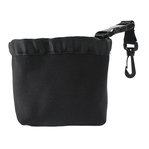 Black Portable Golf Ball Cleaning Bag - Waterproof & Removable - Main Image