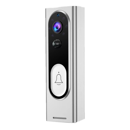 Smart Wireless Video Doorbell With Night Vision & Motion Detection - White - Main Image