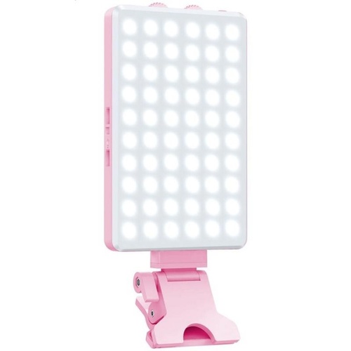 Portable Led Fill Light for Phone Laptop and Video Conferencing - Pink - Main Image