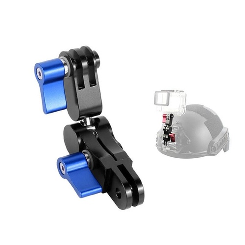 360 Degree Rotating Mount Adapter for Gopro Hero11 - Aluminium Alloy - Blue - Main Image
