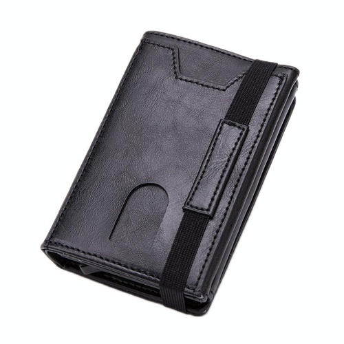 Rfid-blocking Aluminum Card Holder - Secure & Compact - Mad Horse Black - Main Image
