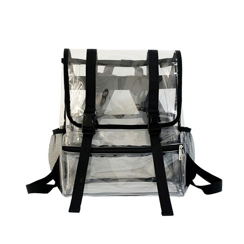 Waterproof Travel Backpack - Pvc Material - Black - Main Image