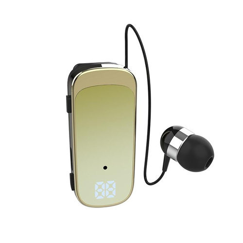 K65 Wireless Business Earbuds - Retractable Cable - Yellow - Main Image