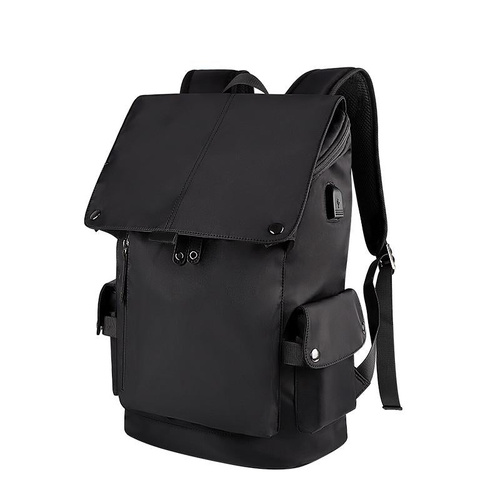 Universal Laptop Backpack With Usb Port - 13-15.6 Inch Capacity - Black - Main Image