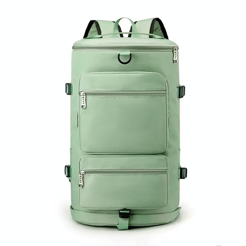 Waterproof Gym Bag - Shoe Compartment Included - Light Green - Main Image